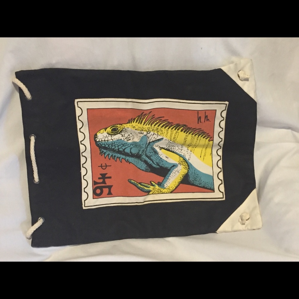 Nicole Miller Iguana Backpack. Very Unusual!